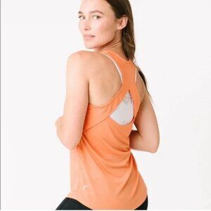 ZYIA Morning Sun vented open back active tank top size M -NWT